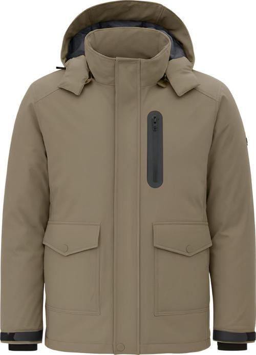 Erkek Kahverengi Outdoor Su Geçirmez Kapüşonlu Kışlık Kaban – Rüzgar Ve Yağmura Dayanıklı