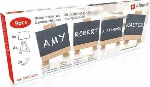 isim plakası st 9 parça 8 x 5,5 cm