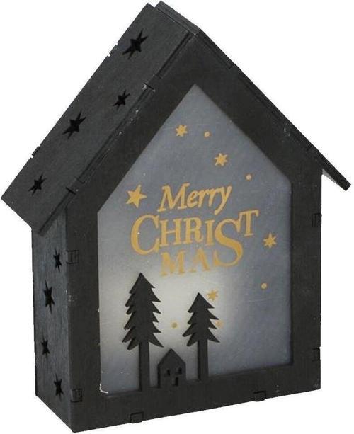 Noel Lambası Ahşap Manzara Evi 6 LED Işık Noel Süslemeleri