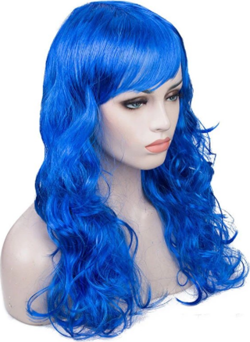 Mavi Renk Parti Peruğu