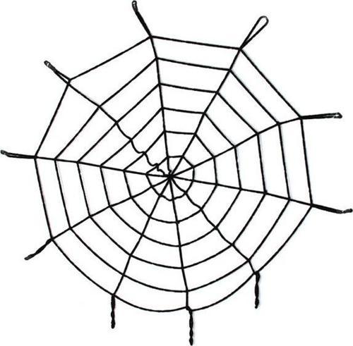 Halloween Cadılar Bayramı Örümcek Ağ Dekor Siyah