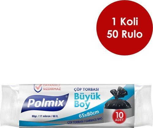 50 Adet Büyük Boy 65 x 80 cm Çöp Torbası - P103