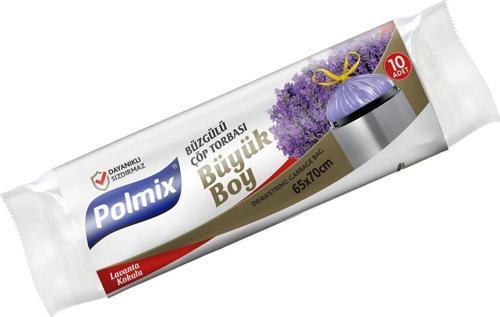 30 Rulo Orta Boy Lavanta Kokulu Büzgülü Çöp Torbası 55 x 60 cm - P141