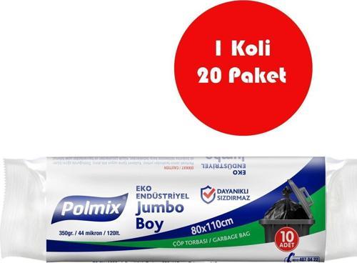 20 Adet Eko Endüstriyel Jumbo  Boy  80 x 110 cm Çöp Torbası - P304