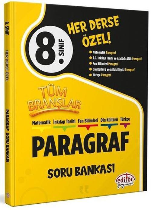 8. Sınıf Tüm Branşlar Paragraf Soru Bankası