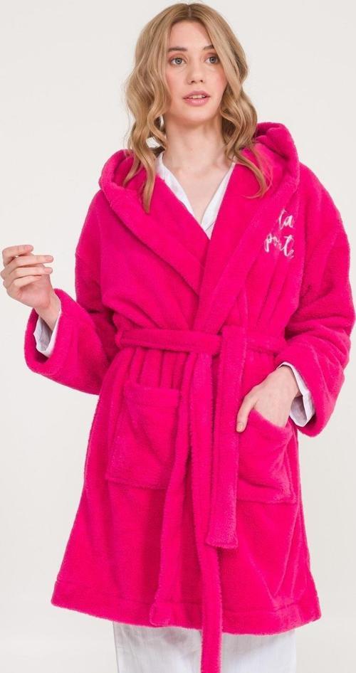 Welsoft Kapüşonlu Peluş Kadın Sabahlık