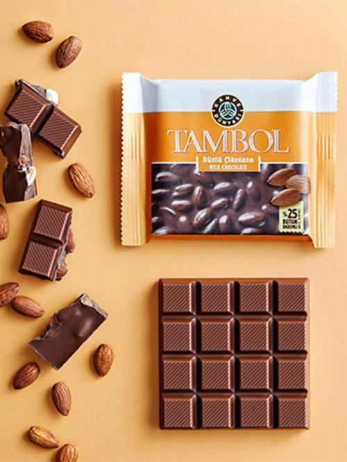 Tambol Bütün Bademli Sütlü Çikolata 77 GR