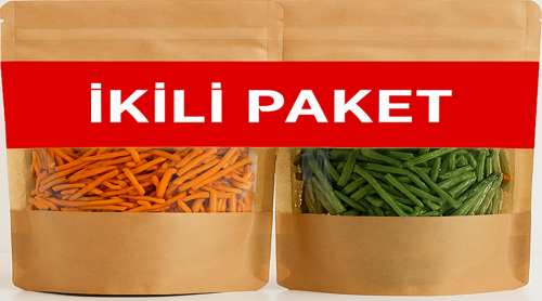 Ev Yapımı %100 Doğal Avantajlı İkili Paket 500'er Gramlık Erişte(Ispanaklı&Domatesli-Biberli)