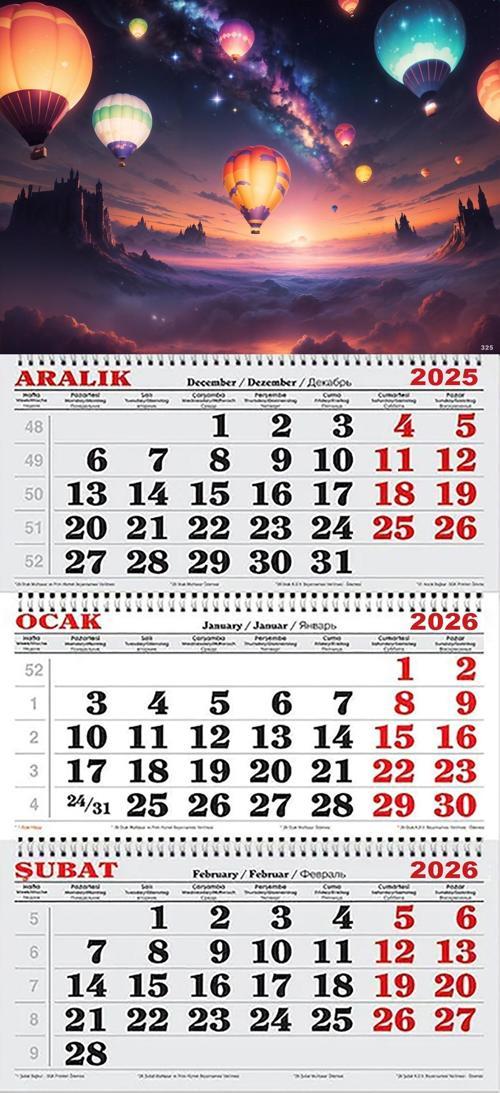 2026 Yılı Gemici Takvimi- Masallar Diyarı