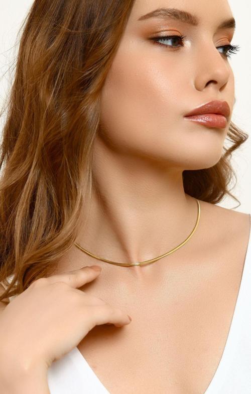 14 Ayar Altın Balıksırtı Kolye