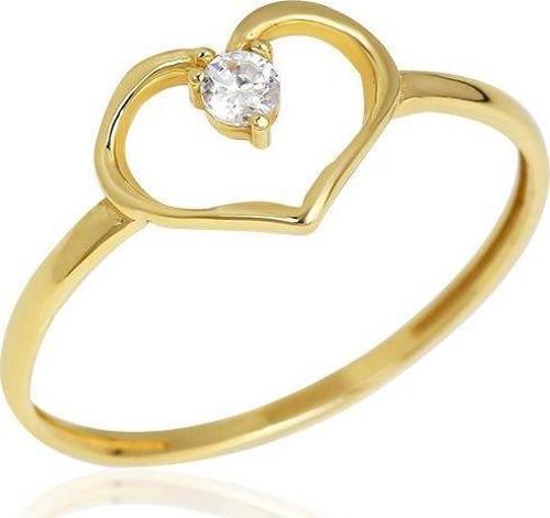 14 Ayar Altın Kalp Yüzük