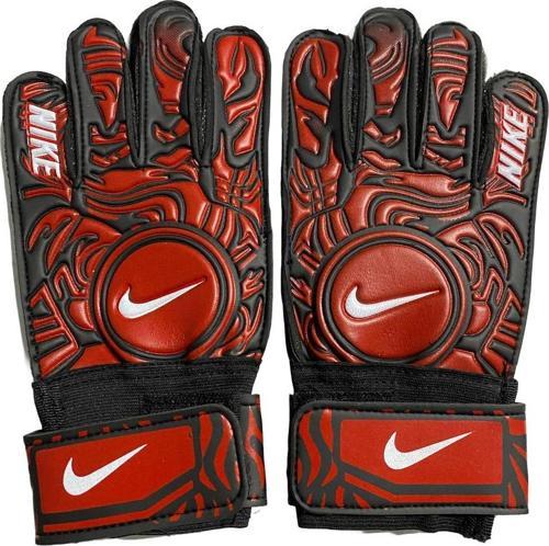 Logolu Kırmızı Kaleci Eldiveni 6 No 7-9 Yaş