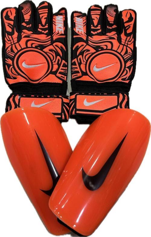 Nk Kaleci Eldiveni Ve Tekmelik Set 6 No 7-9 Yaş Arası Set Turuncu