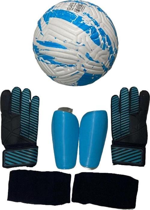 5 No 4 Astar Makine Dikişli Futbol Topu Kaleci Eldiveni Ve Tekmelik 3Lü Set
