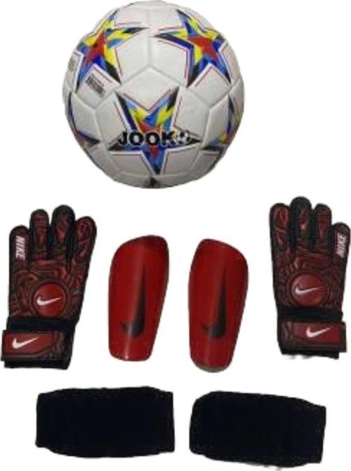 Jooko 5 Numara Yıldızlı Top Tekmelik Ve 5-6-7-8 Numara Çocuk Kaleci Eldiveni Seti Pompa Hediyeli