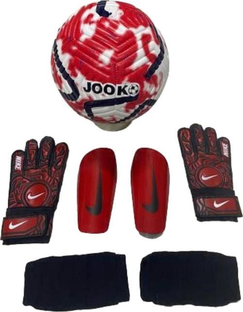 Jooko Çizgili 5 No Top Tekmelik Ve Kaleci Eldiveni Seti Pompa Hediyeli