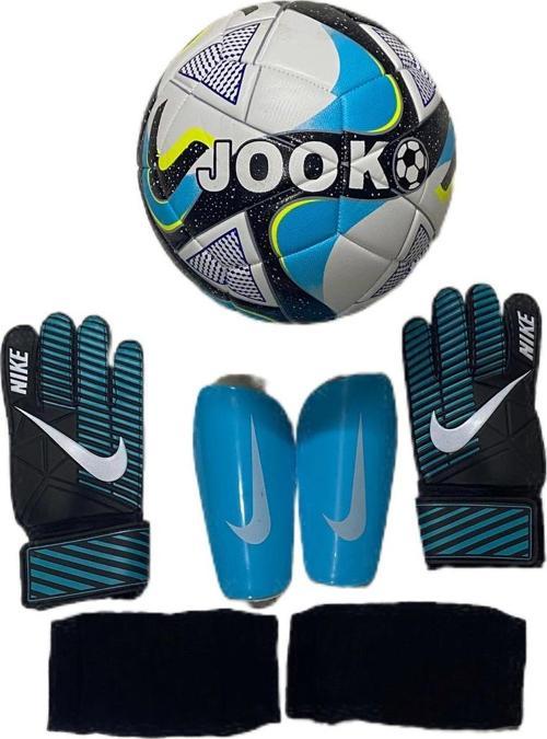 Jooko 5 No Desenli Futbol Topu, 9-10-11 Kaleci Eldiveni Tekmelik 3'Lü Set