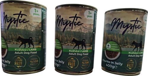 MYSTİC KÖPEK KONSERVE KUZU ETLİ 400 GR ( 3 ADET )