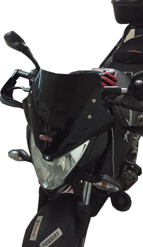 Bajaj Pulsar NS 200 2011-2023 Uyumlu Spor Cam Siyah