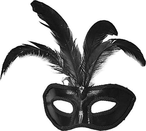 MDB Rugan Kaplama Kırmızı Tüylü Parti Maskesi