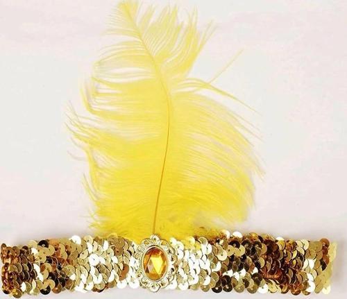 MDB Altın Renk Çarliston Saç Bandı