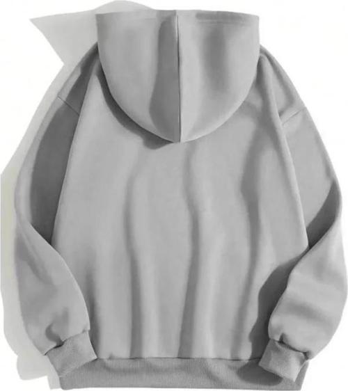 MDB Erkek Düz Kapüşonlu weat Boyalı Gri