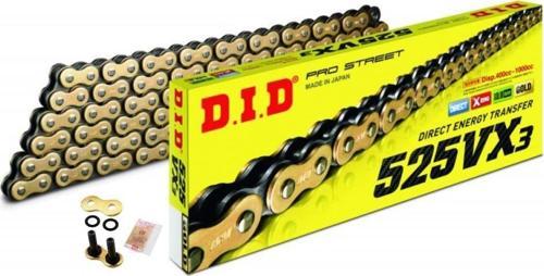 525-104Vx3 2011-2016 Ducati Streetfighter 848 Uyumlu Zincir Vx3 Xring Gold (Sarı) Renk