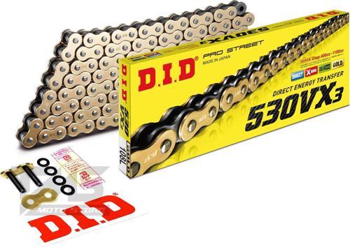 530-108Vx3 2002-2003 Honda CBR 954 RR Uyumlu Zincir Vx3 Xring Gold (Sarı) Renk