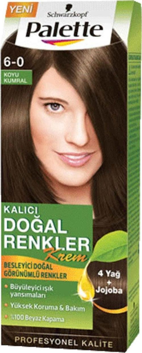 Kalıcı Doğal Renkler Koyu Kumral (6.0) Saç Boyası