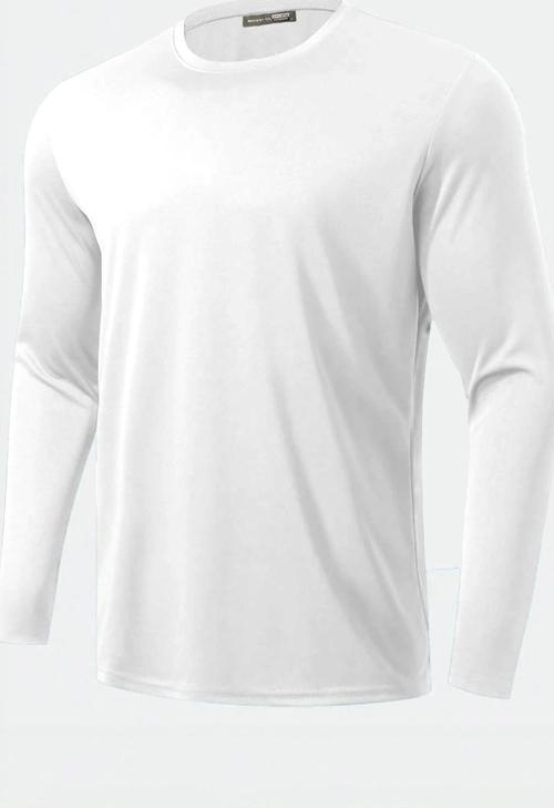 Erkek %100 Pamuklu Likralı Esnek Spor Koşu Günlük Antrenman Uzun Kollu Penye T-shirt