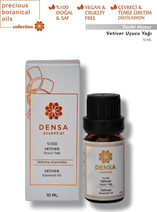 %100 Saf & Doğal Vetiver Uçucu Yağı 10 ml Buhurdanlık Difüzör Aromaterapi Mum Masaj Cilt Saç Bakımı