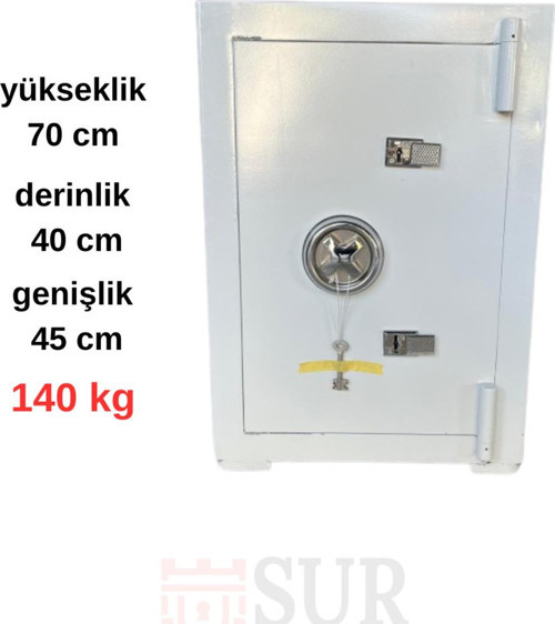 SUR ÇELİK PARA KASALARI 70 cm 140 kg Yangına Dayanıklı