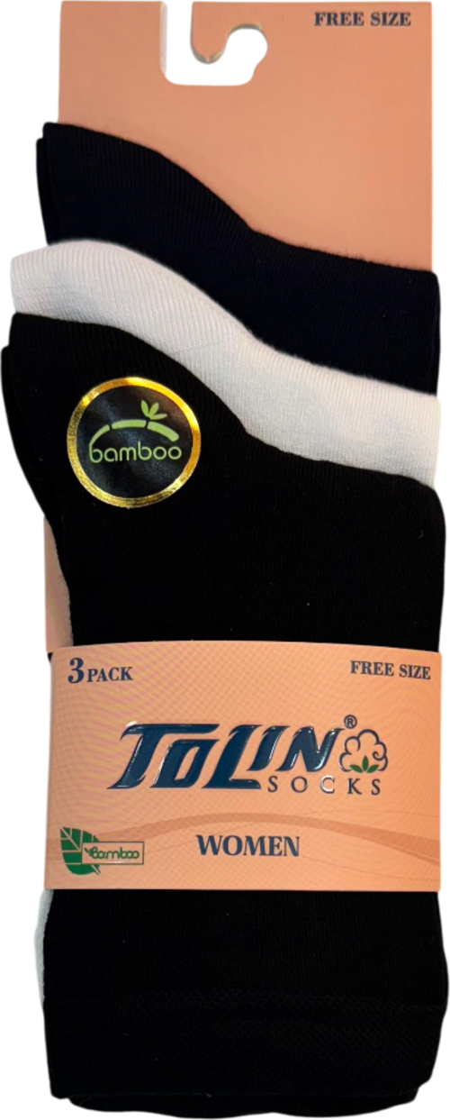 Kadın 3 lü Bambu Çorap Seti 24024