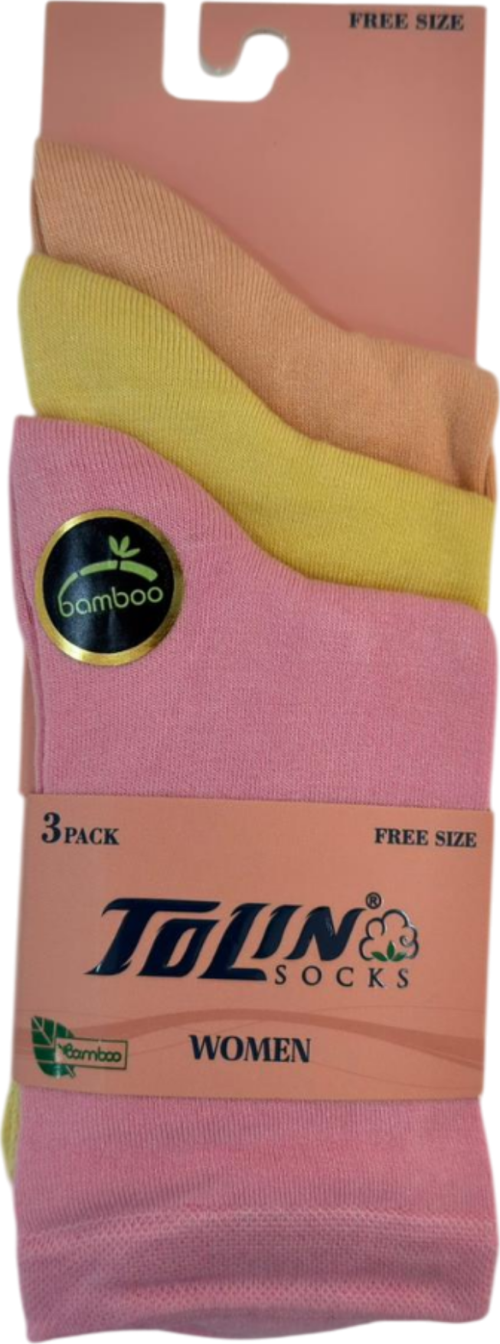 Kadın 3 lü Bambu Çorap Seti 24024