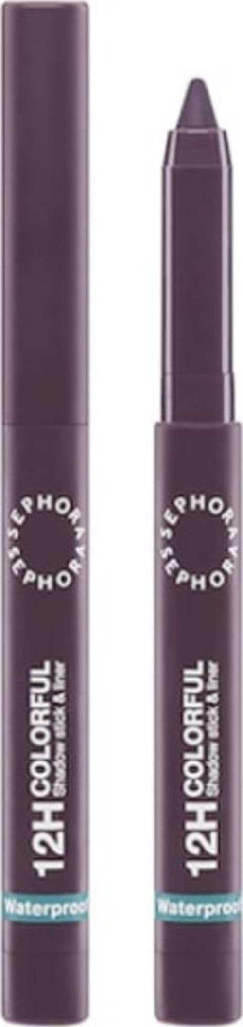 12 Saat Kalıcılık Sunan Renkli Göz Farı + Eyeliner Kalem 2’Si 1 Arada 15 Eggplant matte (1,40 g)