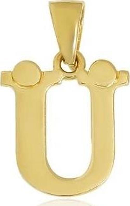 14 Ayar Altın Düz Harf Kolye Ucu