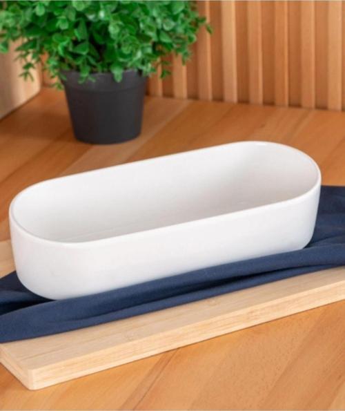 SCT5391 Bianco Porselen Oval Kase 26 Cm