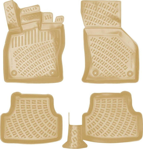 Rizline Seat Leon 2012-2020 İle Uyumlu 3D Havuzlu Paspas Bej