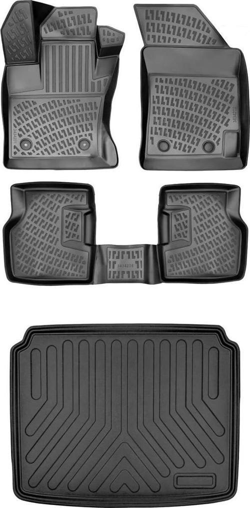 Dacia Duster 4 Wd (4x4) 2018-2022 3D Araca Özel Paspas ve Bagaj Havuzu Set