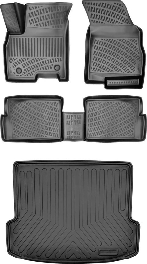 Fiat Doblo 2001-2009 3D Araca Özel Paspas ve Bagaj Havuzu Set
