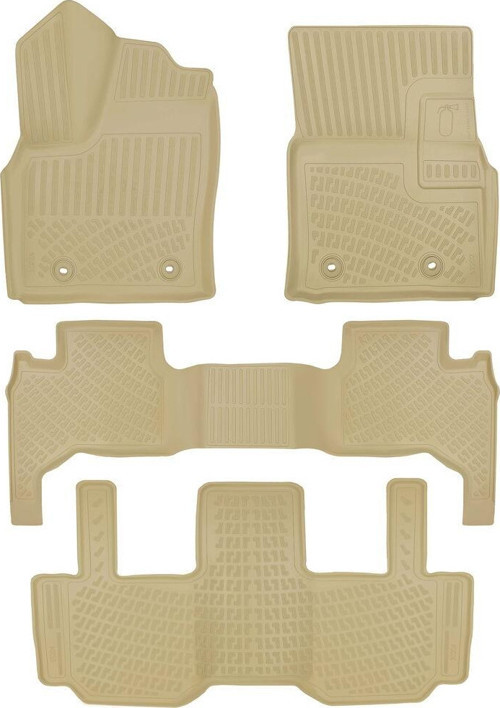 Rizline Toyota Land Cruiser J300 2021-2024 İle Uyumlu 3D Havuzlu Paspas Bej