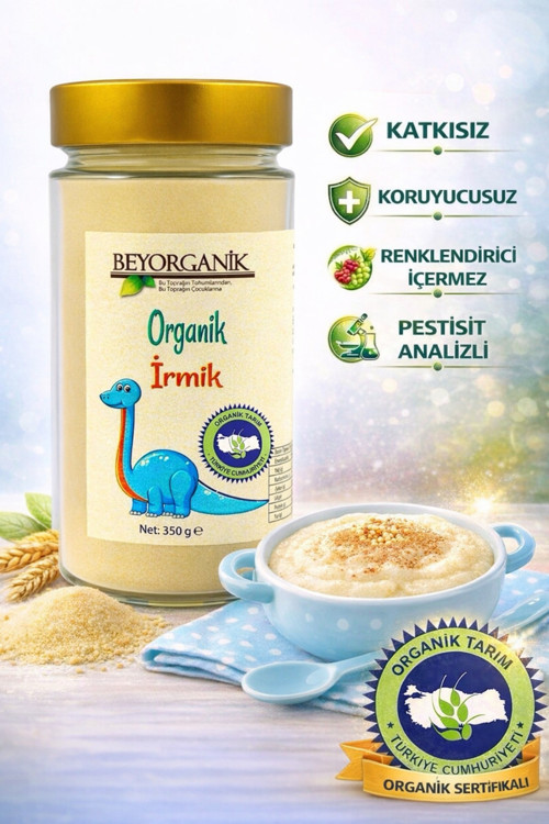 Organik Bebek Irmik 350gr