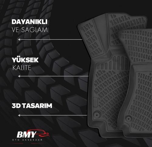 Suzuki Swift 2024 Sonrası Mhev 3D Araca Özel Havuzlu Paspas Bmy