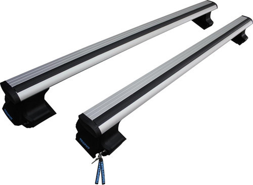 TrophyBars Kilitlenebilir (120 cm) Gri Ara Atkı - Skoda Octavia A7 (2013 Sonrası) Sedan ile Uyumlu Tavan Barı