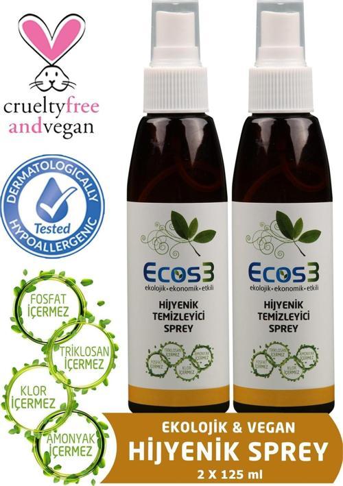 Ekolojik Hijyenik Temizleyici Sprey 125 ml x 2’li Set