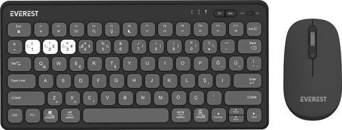 Lumi Km-Bt903 Gri 3İn1 3 Bt + 2.4 1600Dpi Q 4 Cihaz Bağlantılı Kablosuz Klavye + Mouse Set