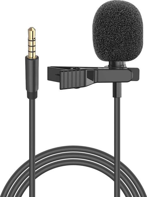 Sn-M20 Siyah Akıllı Telefon Ve Youtuber Metal Mandallı, Yaka Mikrofonu