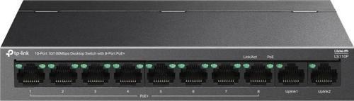 Ls110P 8 Port 10-100 Mbps Poe+ 2 Port 10-100 Uplink Switch Metal Kasa