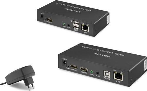 Hdx1306 120M Hdmi Kvm 1080P Full Hd Extender Siyah