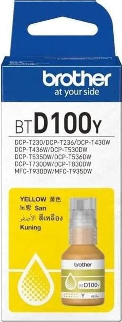 Btd100Y Yellow Sarı 5.000 Sayfa Şişe Mürekkep Dcp-T430-T530-T730-T830 Mfc-T930-T935
